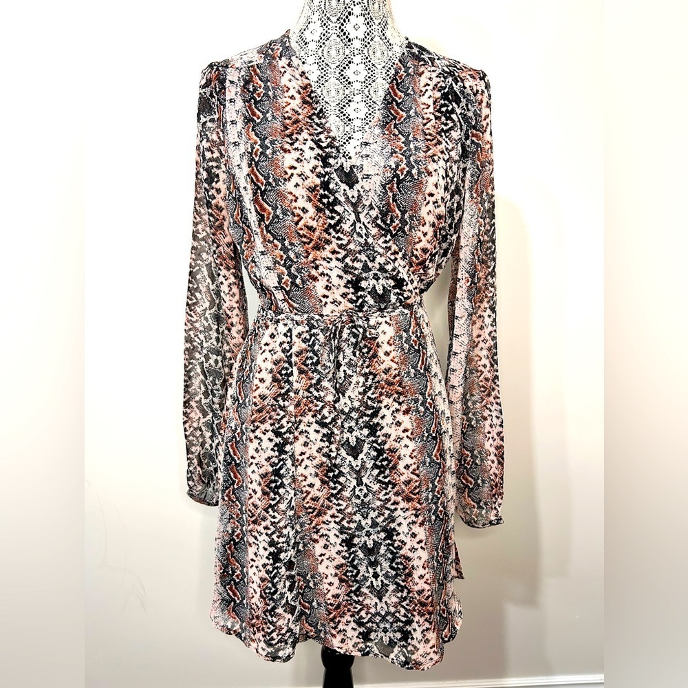 Chic Multicolor Patterned Dress